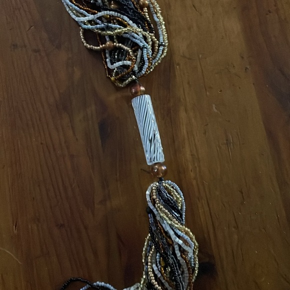 Multi strand bead necklace 34” - Picture 2 of 7